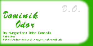 dominik odor business card